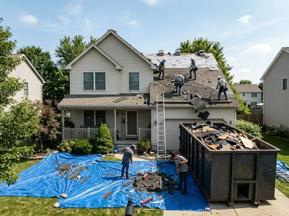 roof-replacement-debris-remova-004 — frequently asked questions, Cheapest Dumpster Rentals in Staunton, IL
